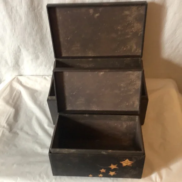 Winter nesting boxes “Just Believe” stars & snowman set of 2 if fine quality . - Picture 5 of 9